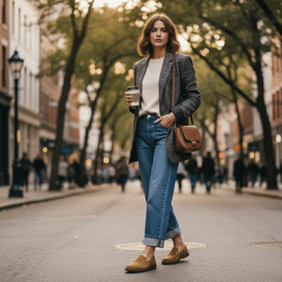 Alternative view of Mocasín New Walk Audrey Confort Camel