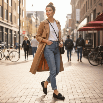 Alternative view of Mocasín New Walk Flecos Negro