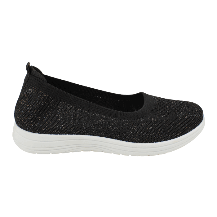 Zapatilla New Walk Slip On Confort Negra 1 Zapatilla New Walk Slip On Confort Negra