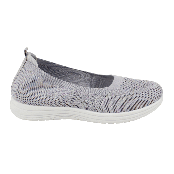Zapatilla New Walk Slip On Confort Gris 1 Zapatilla New Walk Slip On Confort Gris