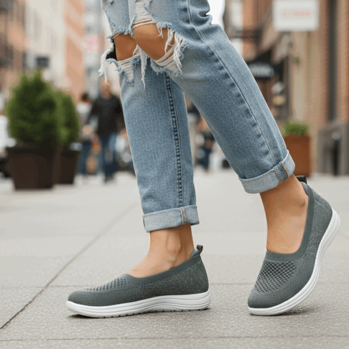 Zapatilla New Walk Slip On Confort Verde 2 Zapatilla New Walk Slip On Confort Verde - Imagen 2