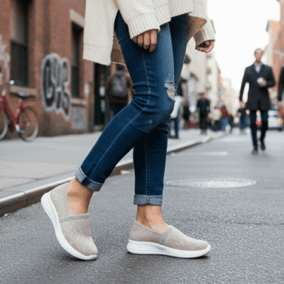 Alternative view of Zapatilla New Walk Transpirable Confort Rosa