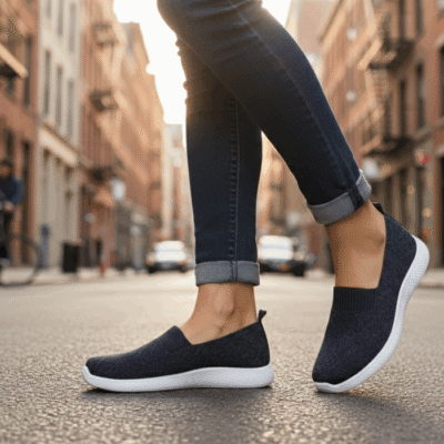 Alternative view of Zapatilla New Walk Brillos Confort Azul