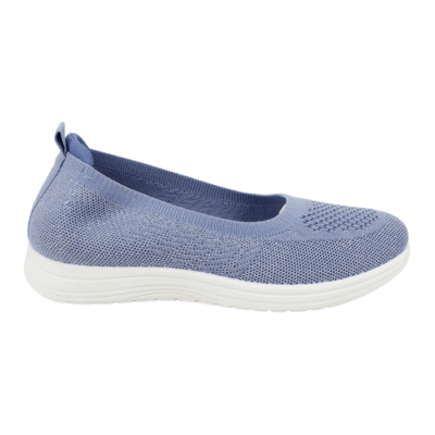 Zapatilla New Walk Slip On Confort Celeste