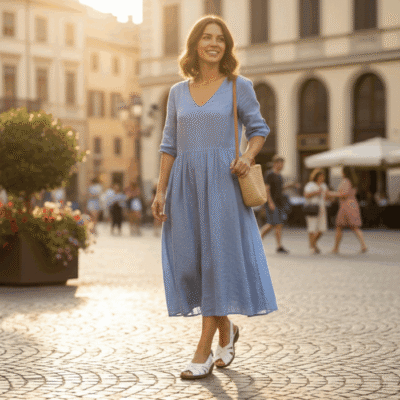 Alternative view of Sandalia New Walk Troquelada Blanca