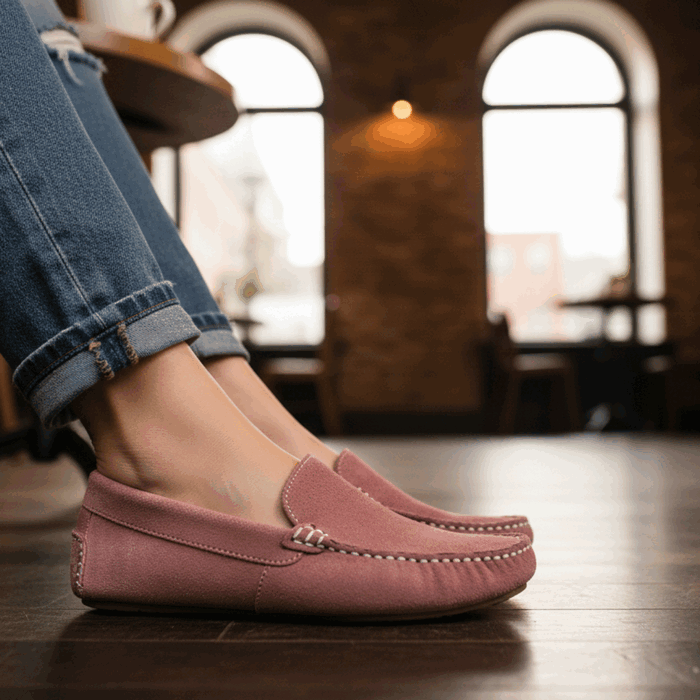 Mocasín New Walk Slip On Confort Rosa 2 Mocasín New Walk Slip On Confort Rosa - Imagen 2