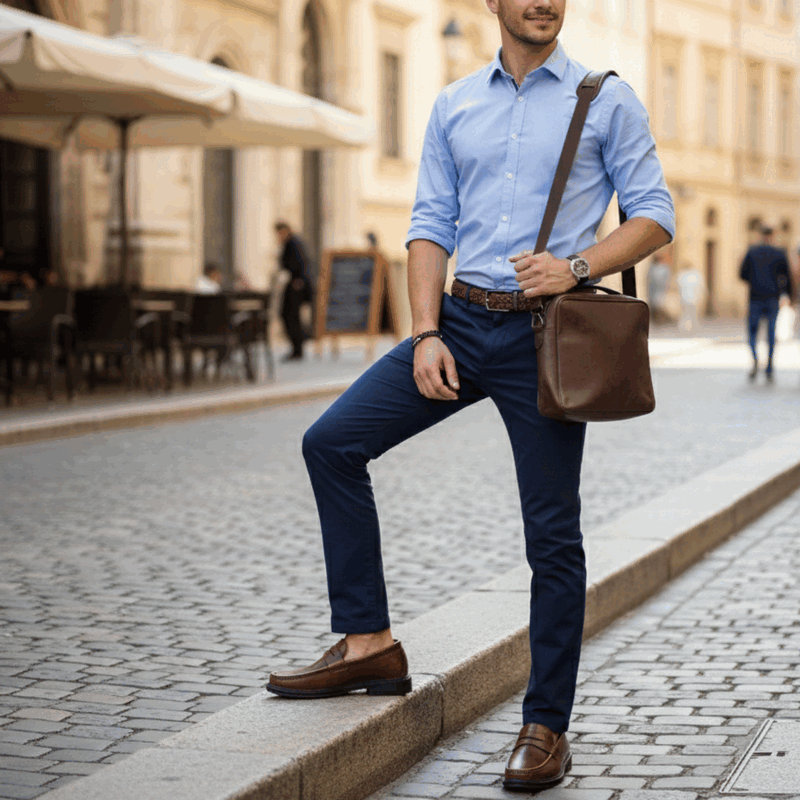 Mocasín New Walk Clasico Marrón 2 Mocasín New Walk Clasico Marrón - Imagen 2