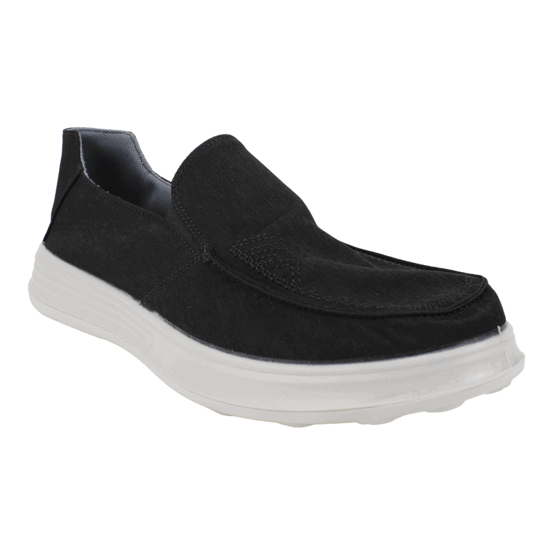 Zapatilla New Walk Slip On Confort Negra 3 Zapatilla New Walk Slip On Confort Negra - Imagen 3
