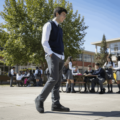 Alternative view of Zapatilla New Walk Escolar Adolescente Negra