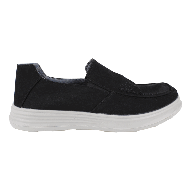 Zapatilla New Walk Slip On Confort Negra 1 Zapatilla New Walk Slip On Confort Negra