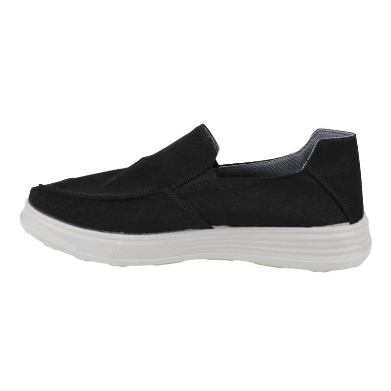 Zapatilla New Walk Slip On Confort Negra 4 Zapatilla New Walk Slip On Confort Negra - Imagen 4
