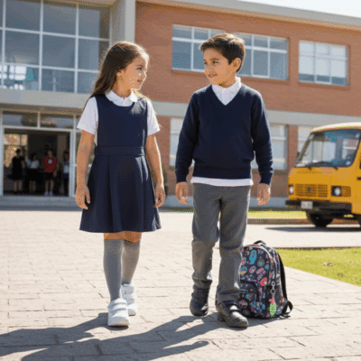 Alternative view of Zapatilla New Walk Escolar Velcro Negra