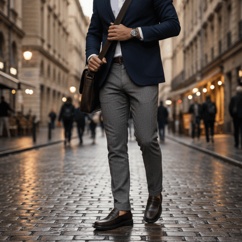 Mocasín New Walk Clasico Café 2 Mocasín New Walk Clasico Café - Imagen 2