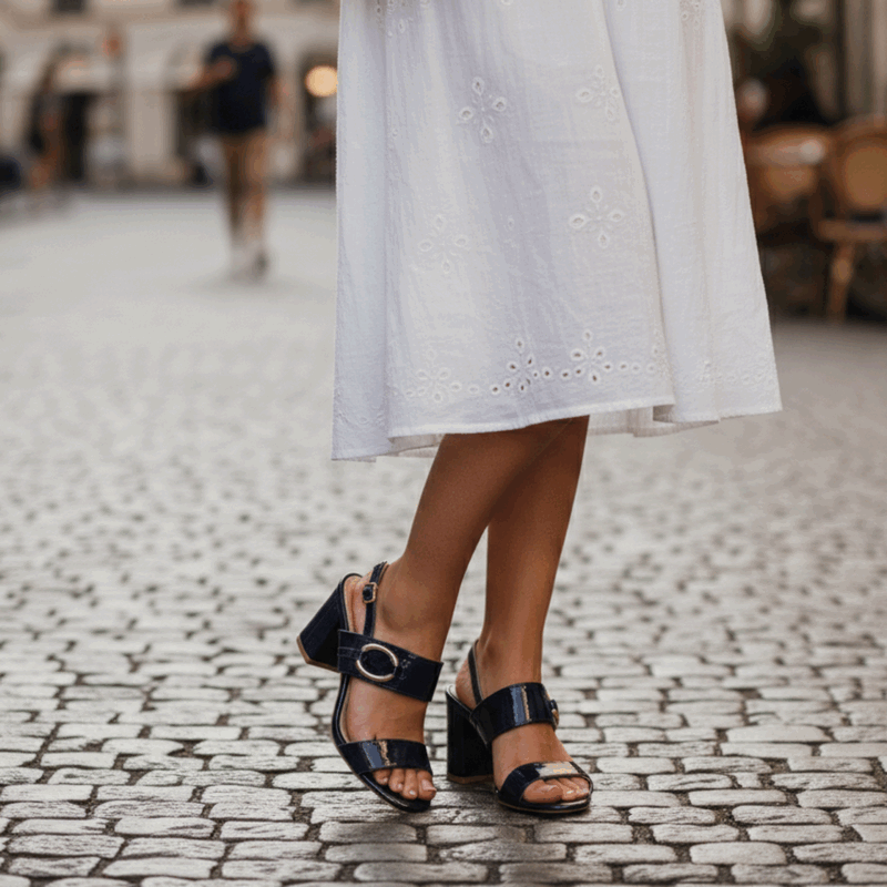 Sandalia New Walk Argolla Azul 2 Sandalia New Walk Argolla Azul - Imagen 2