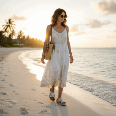 Alternative view of Sandalia New Walk Trenzada Dorada