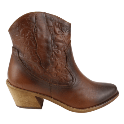 Botín Exs Vaquero Cuero Marrón