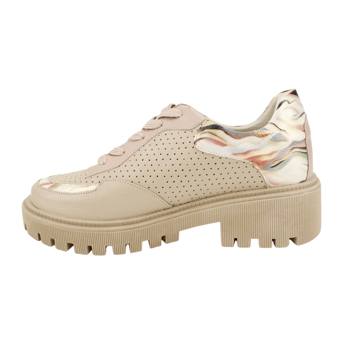 Zapato Exs Urbano Cuero Taupe 3 Zapato Exs Urbano Cuero Taupe - Imagen 3