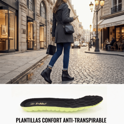 Alternative view of Botín New Walk Reptil Confort Negro