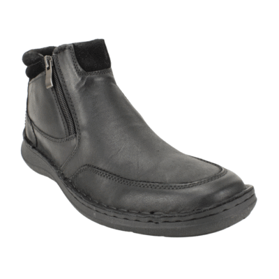 Alternative view of Botín Nat Geo Doble Cierre Cuero Negro