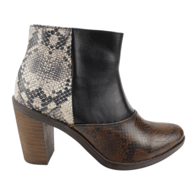 Botín Exs Reptil Cuero Multicolor