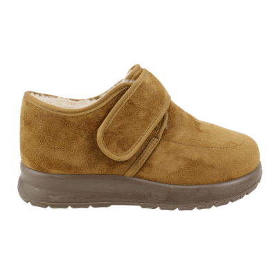 Pantufla New Walk Chiporro Velcro Camel