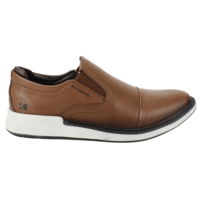 Zapato Kildare Cuero Marrón Slip On