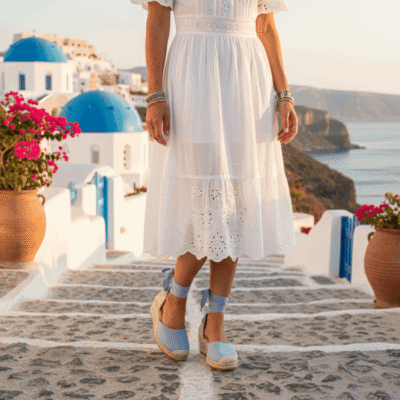 Alternative view of Alpargata Agua de Coco Ema Lazos Celeste