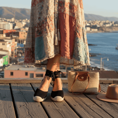 Alternative view of Alpargata Agua de Coco Ema Lazos Negra