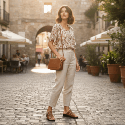 Alternative view of Sandalia New Walk Slip On Broche Marrón