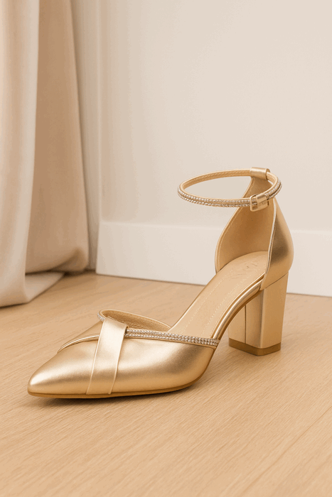 Zapato New Walk Fiesta Correa Dorado 2 Zapato New Walk Fiesta Correa Dorado - Imagen 2