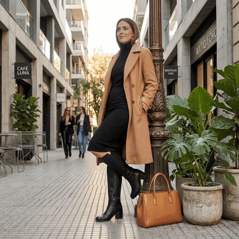 Bota Exs Cadena Cuero Negra 2 Bota Exs Cadena Cuero Negra - Imagen 2