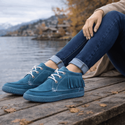 Alternative view of Botín Nat Geo Flecos Turquesa