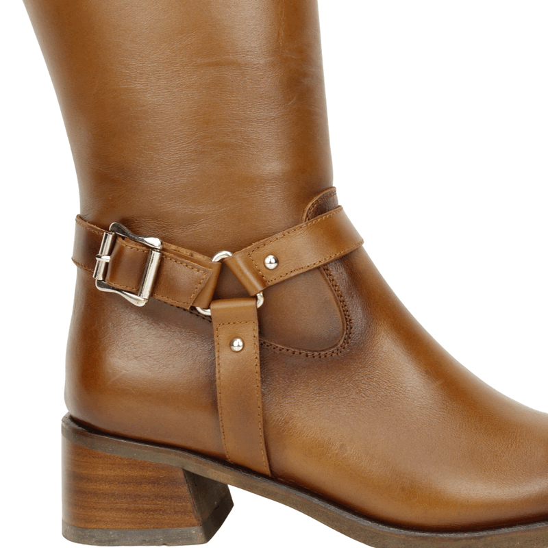 Bota Exs Equitación Cuero Marrón 5 Bota Exs Equitación Cuero Marrón - Imagen 5