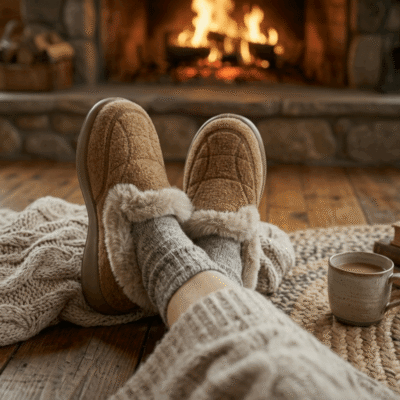 Alternative view of Pantufla New Walk Peluda Chiporro Marrón