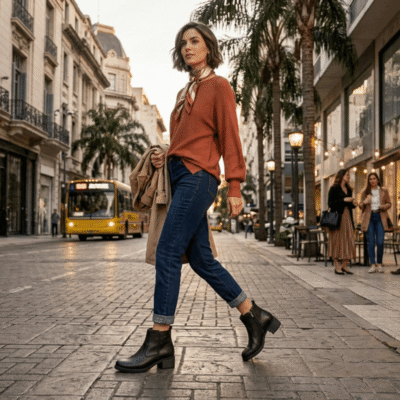 Alternative view of Botín Palm Costuras Cuero Negro