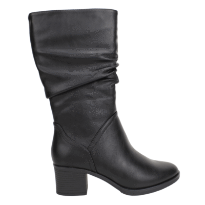 Bota New Walk Pliegues Negro