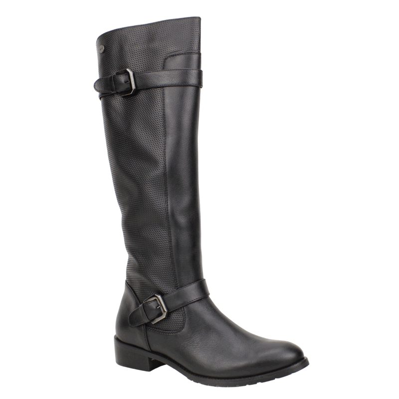 Bota Exs Motoquera Cuero Negra 3 Bota Exs Motoquera Cuero Negra - Imagen 3