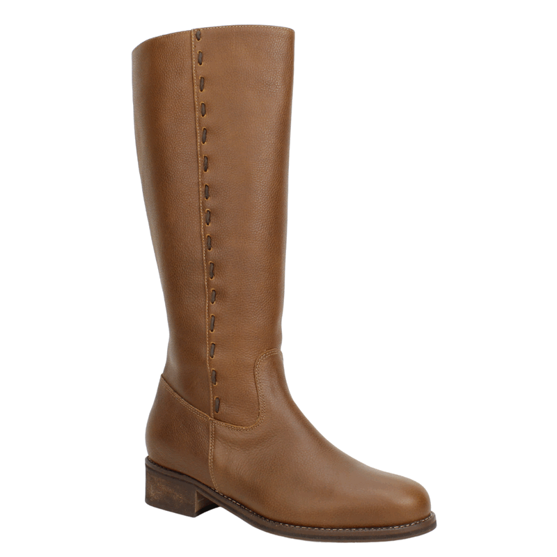 Bota Exs Costuras Cuero Marrón 3 Bota Exs Costuras Cuero Marrón - Imagen 3