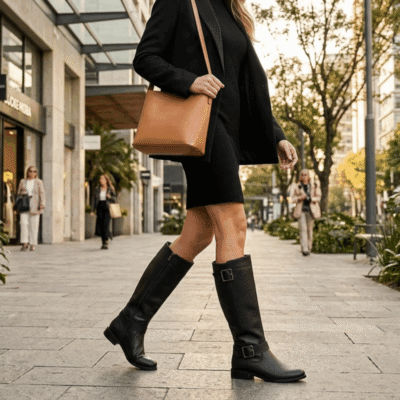 Alternative view of Bota Exs Motoquera Cuero Negra