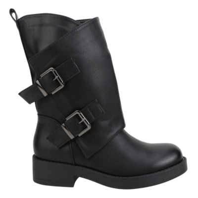 Bota New Walk Biker Corta Negra