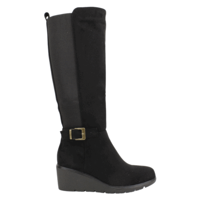 Bota New Walk Cuña Suey Negra