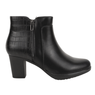 Botín New Walk Formal Reptil Negro