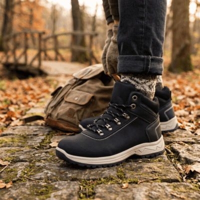Botín New Walk Outdoor Sport Negro - Botines mujer en ETN