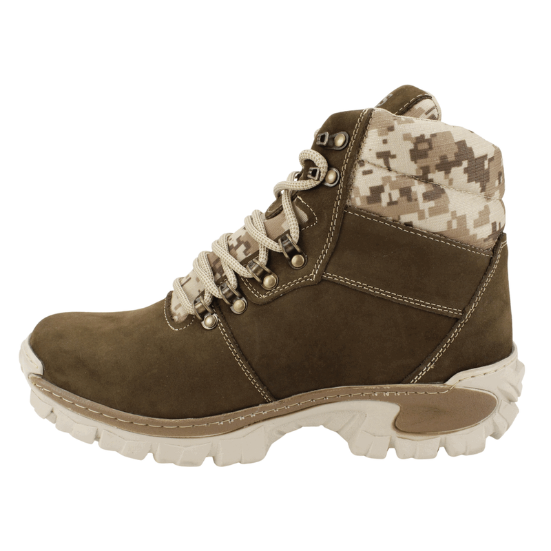 Botín Exs Outdoor Cuero Verde Militar 4 Botín Exs Outdoor Cuero Verde Militar - Botines hombre en ETN