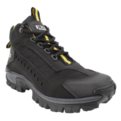 Botín Exs Outdoor Track Cuero Negro - Botines hombre en ETN