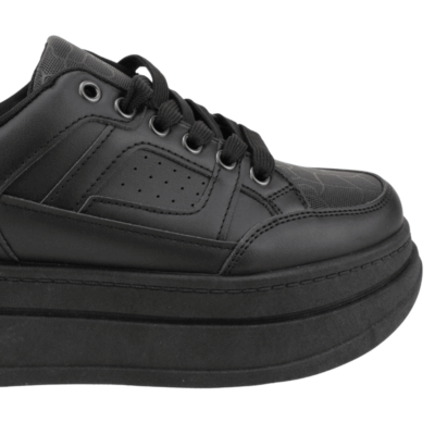 Zapatilla New Walk Plataforma Alta Negra - Zapatillas mujer en ETN