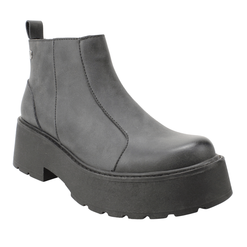 Botín Romano Cuero Listo Negro Mate 3 Botín Romano Cuero Listo Negro Mate - Botines mujer en Elige Tu Número