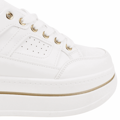 Zapatilla New Walk Plataforma Alta Blanca - Zapatillas mujer en ETN