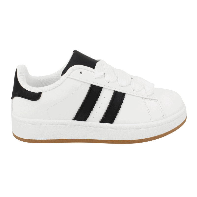 Zapatilla New Walk Clásica Retro Blanca y Negra 1 Zapatilla New Walk Clásica Retro Blanca y Negra - Zapatillas mujer en ETN