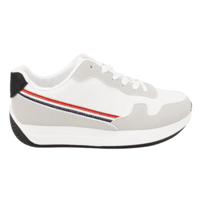 Zapatilla New Walk Street Urbana Gris Blanca